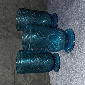 Set of 3 Hand Blown Glasses